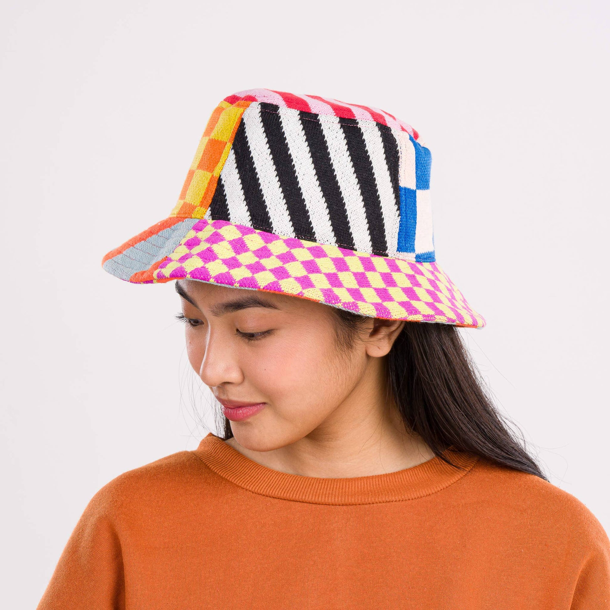 Pattern Patch Bucket Hat