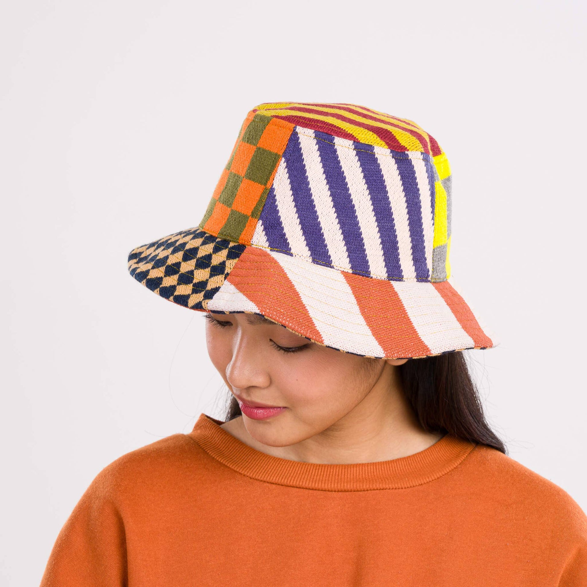 Pattern Patch Bucket Hat