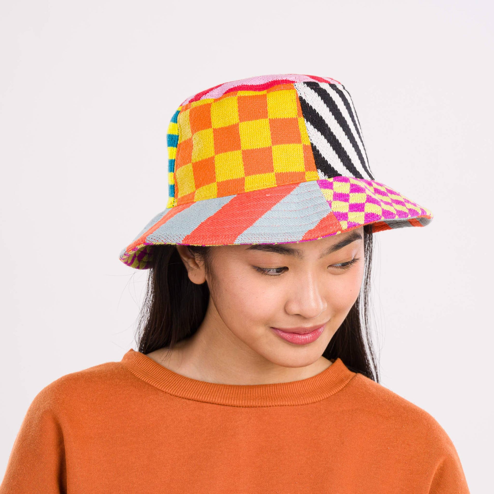 Pattern Patch Bucket Hat