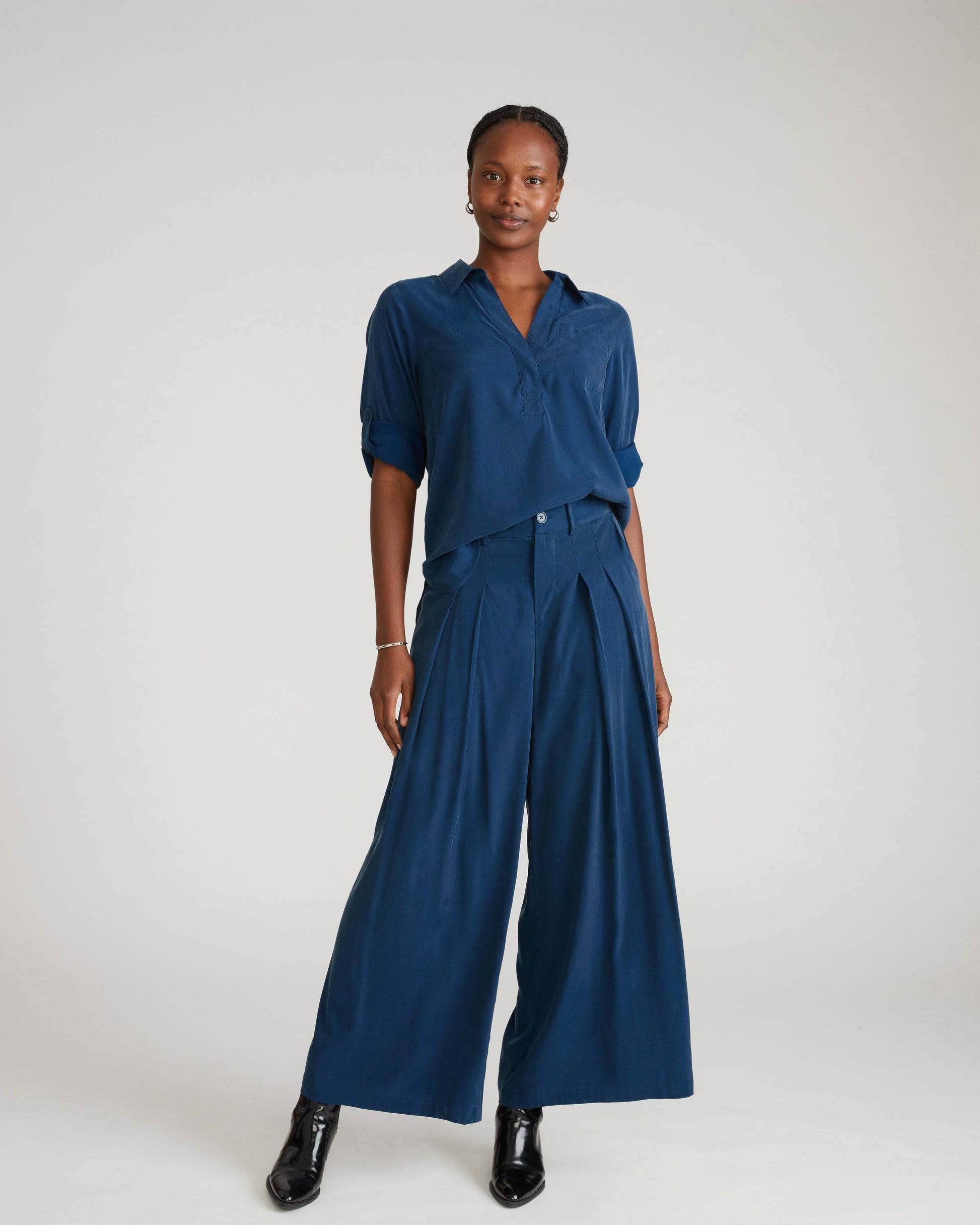 Palais Cooling Cupro Wide Leg Pant