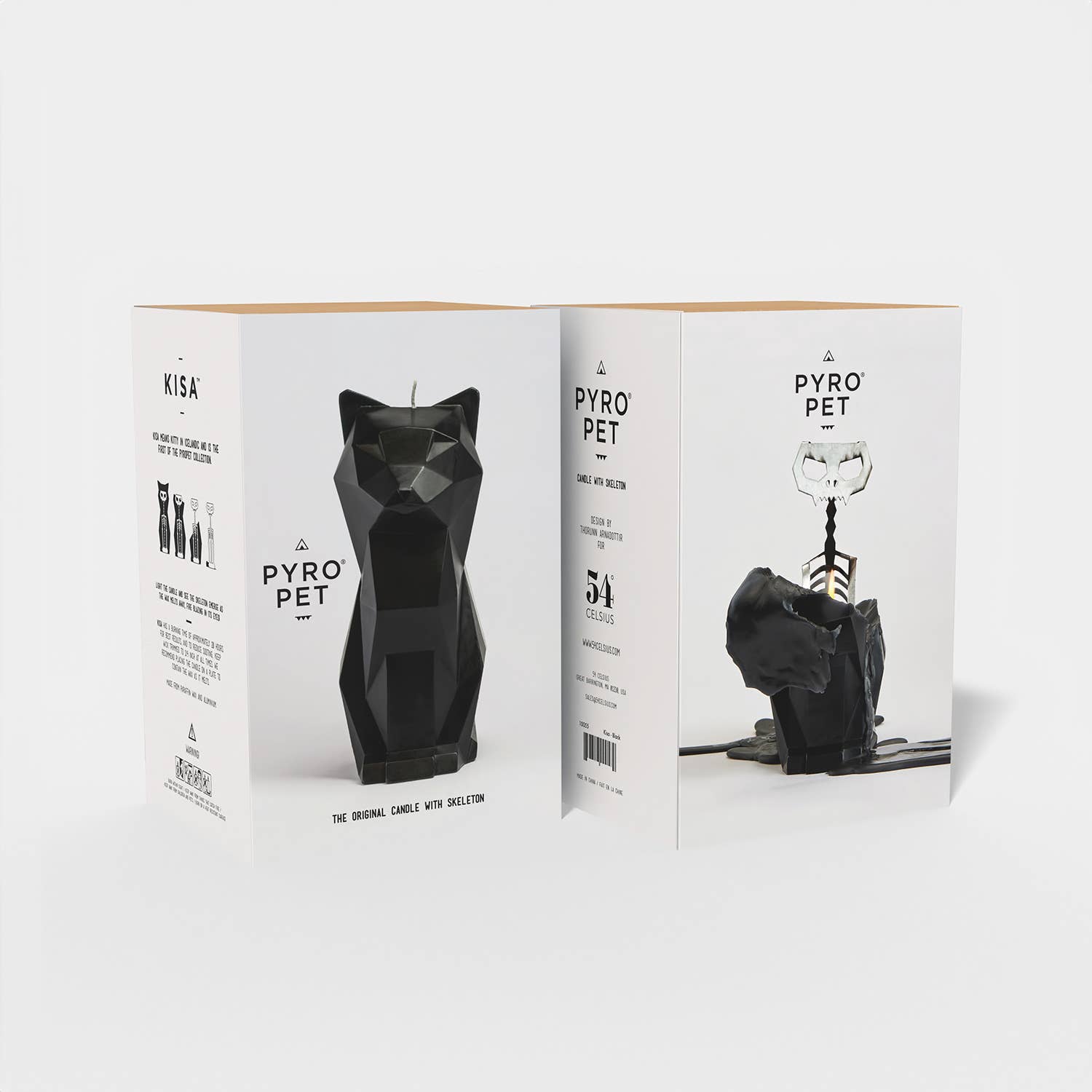 PyroPet Kisa Cat Skeleton Candle
