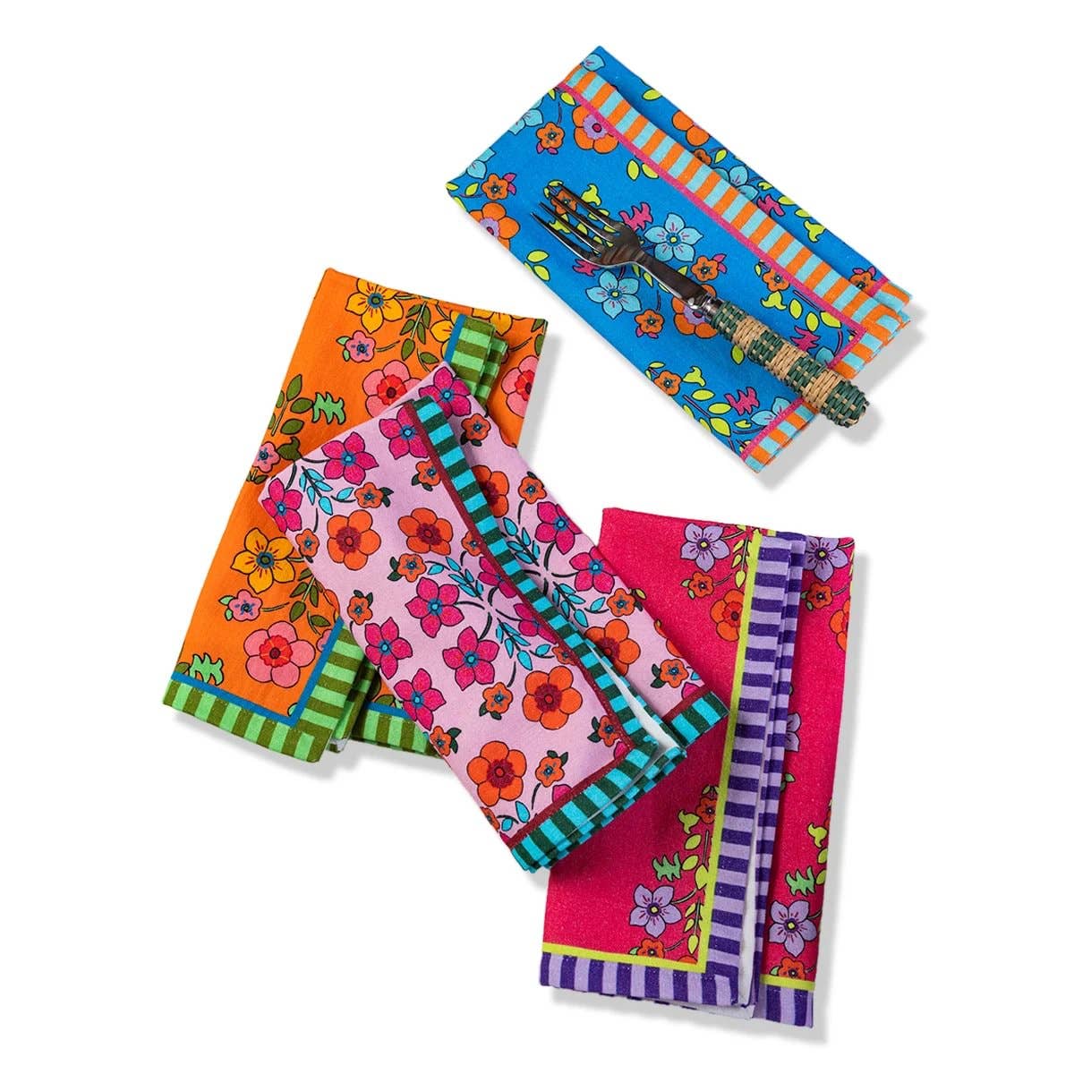 Summer Floral Cloth Napkin Set