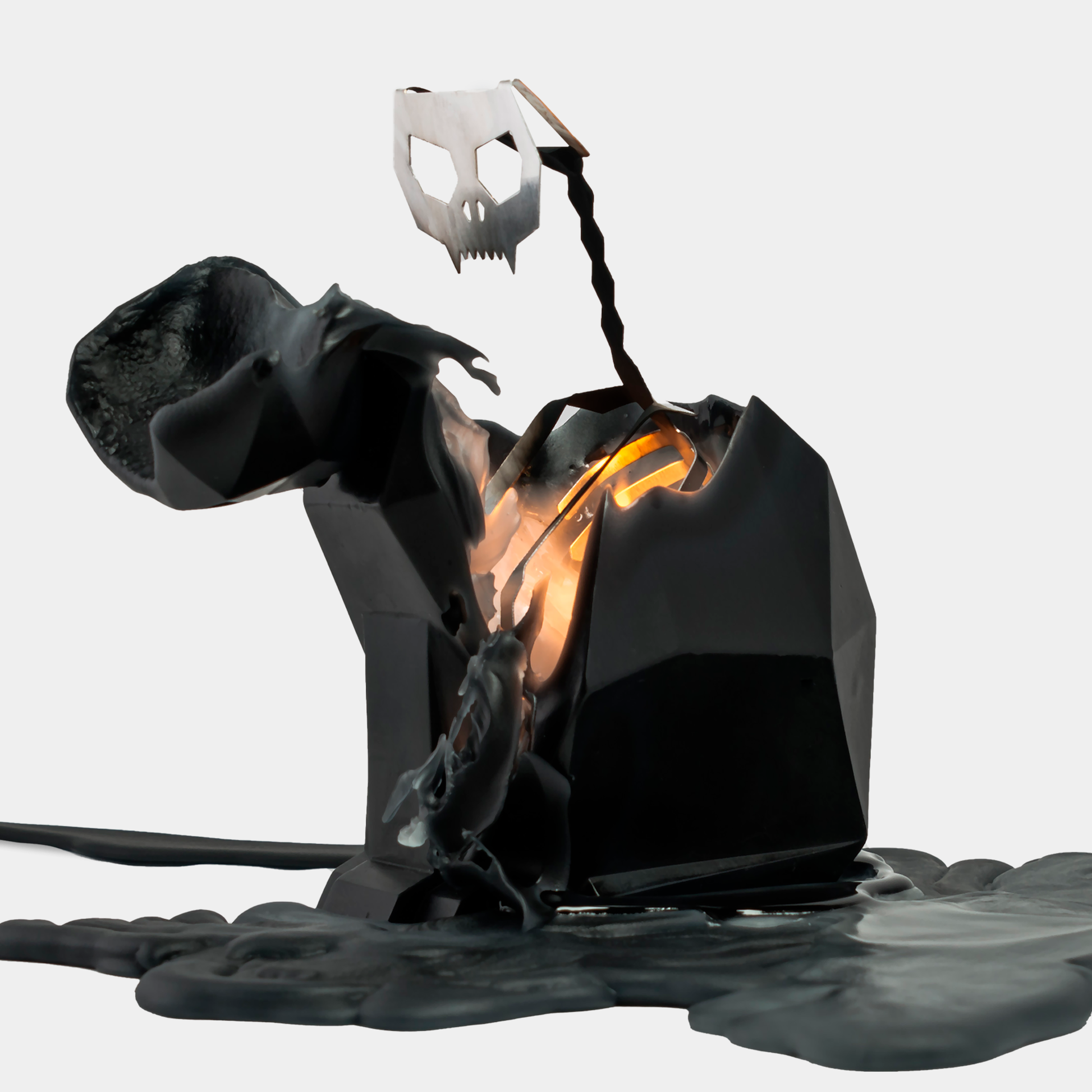 PyroPet Kisa Cat Skeleton Candle