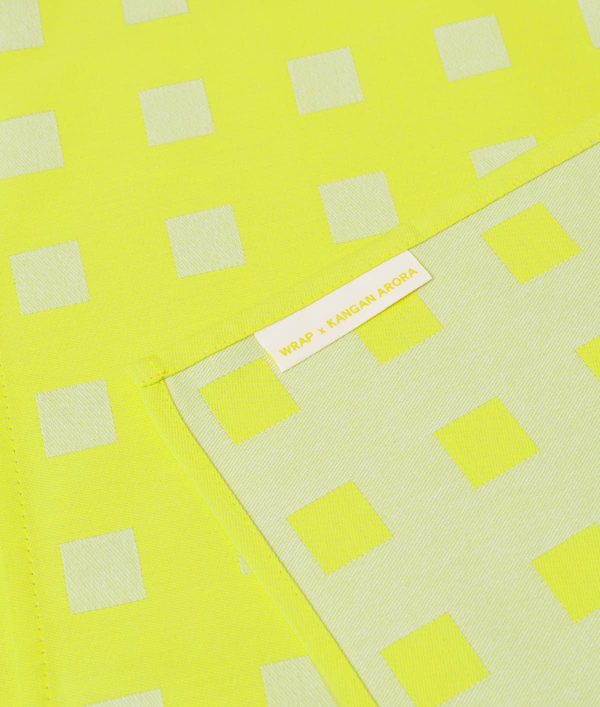 Squares Yellow/Soft Aqua Napkin Set