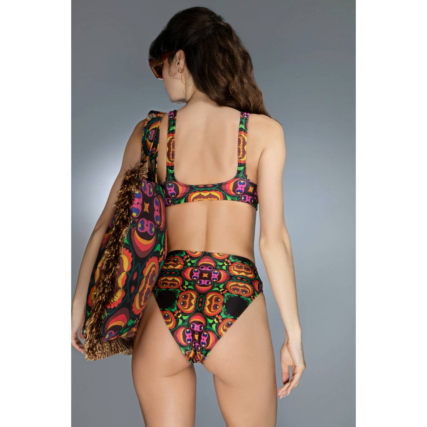 Psychedelic Cotton Canvas Tote