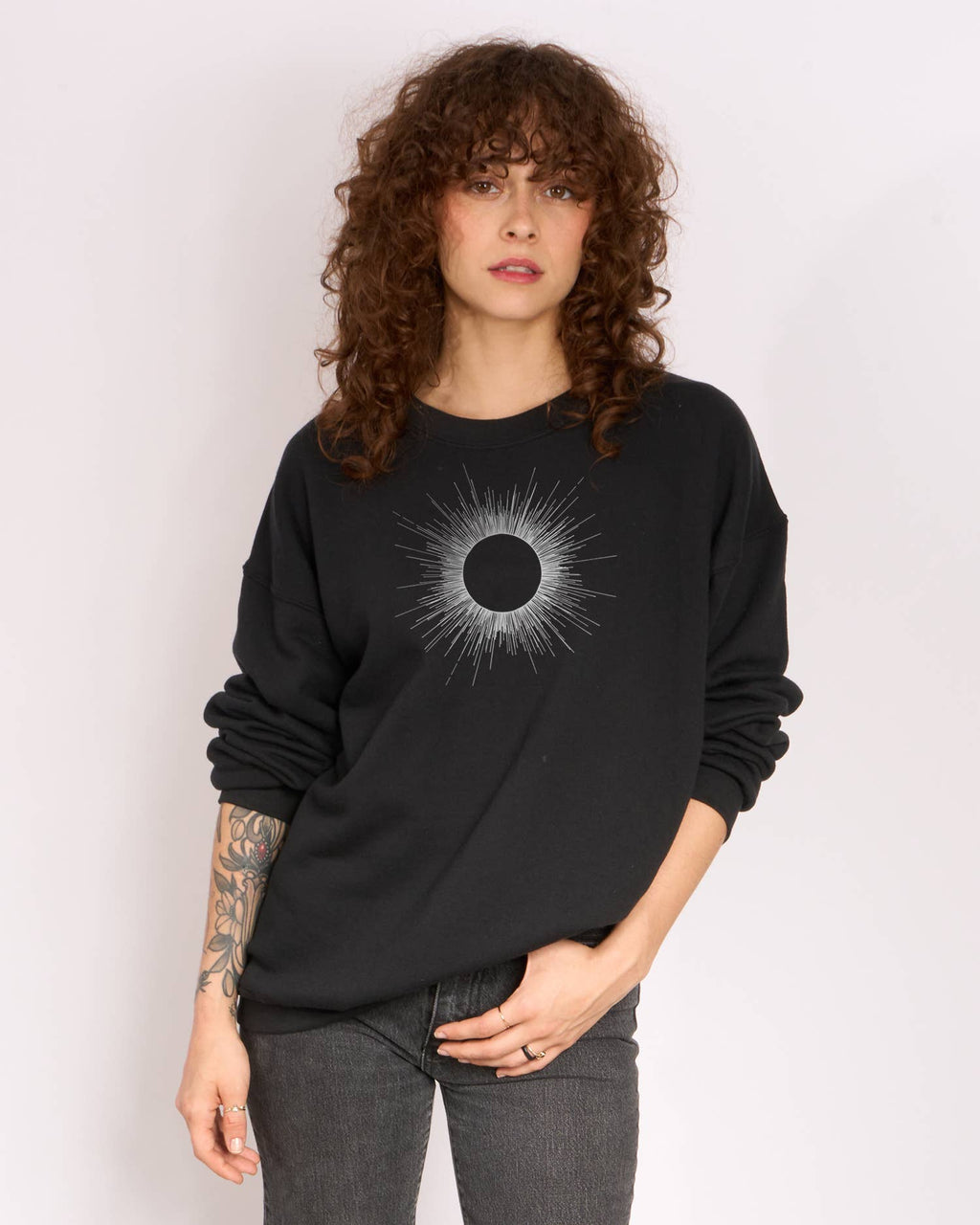 Eclipse Women's Oversized Fleece Sweatshirt