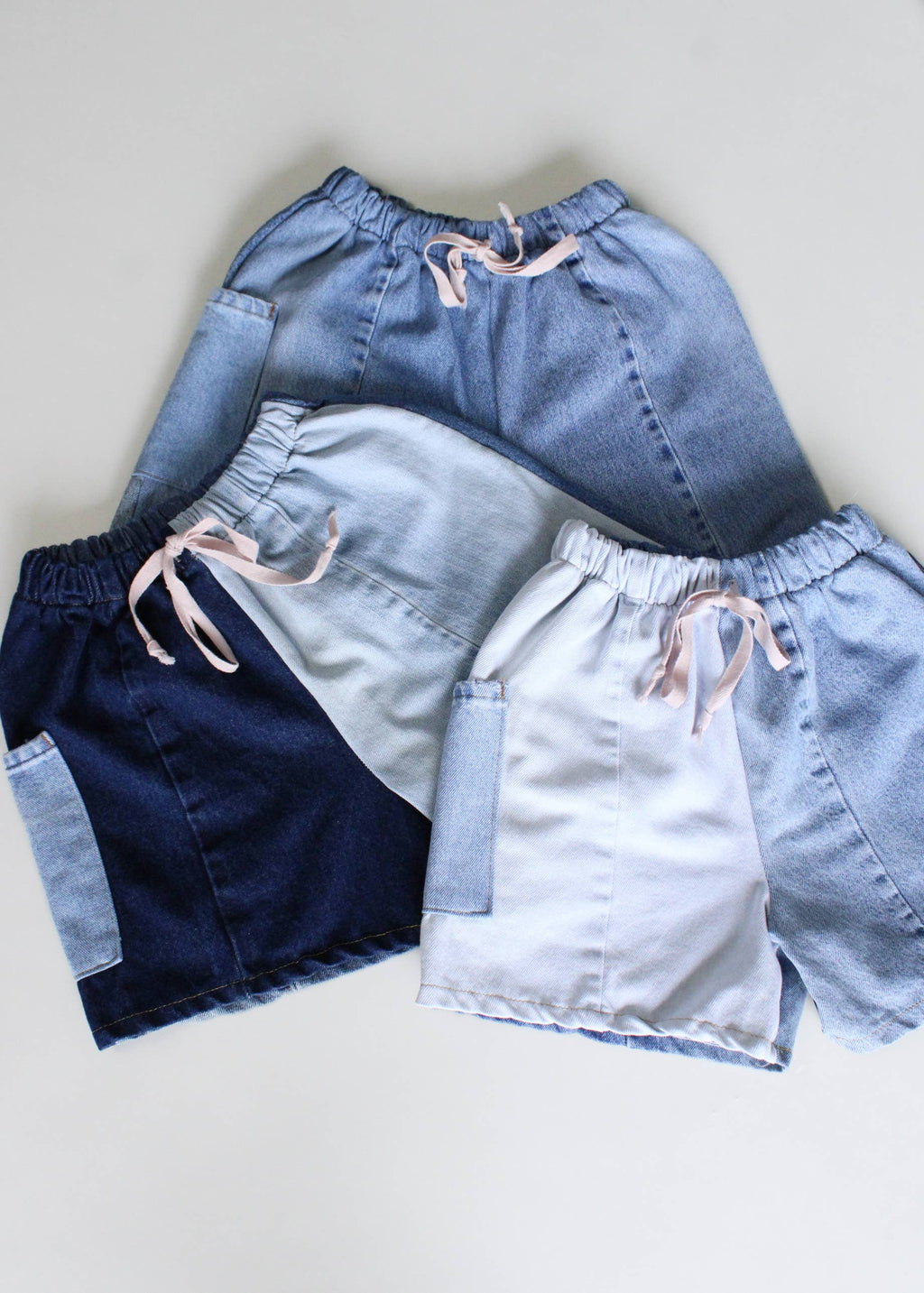 RCYCLD Eco-Denim Pieced Shorts