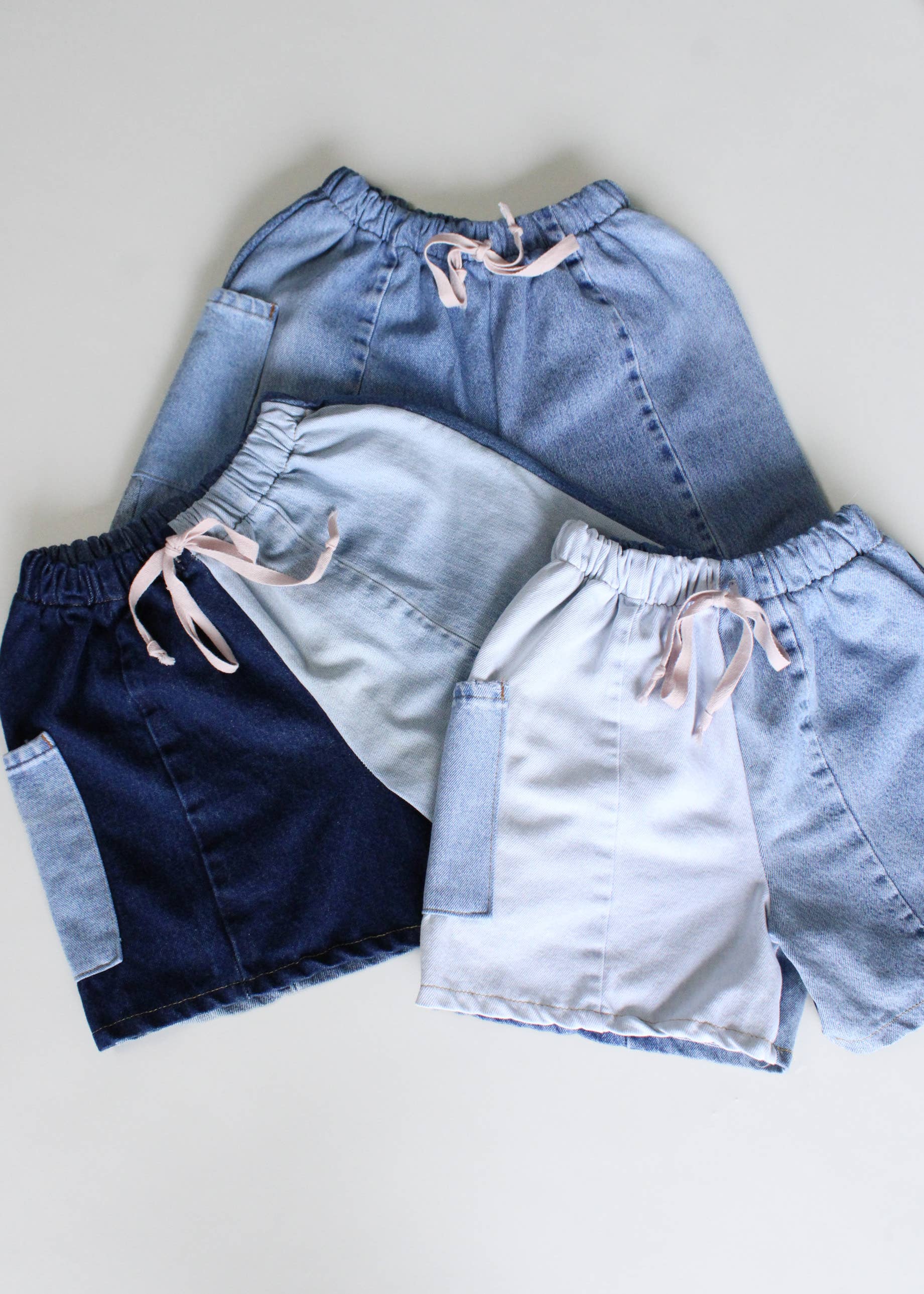 RCYCLD Eco-Denim Pieced Shorts