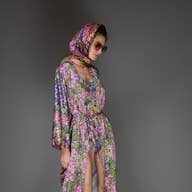 Floral Satin Kimono