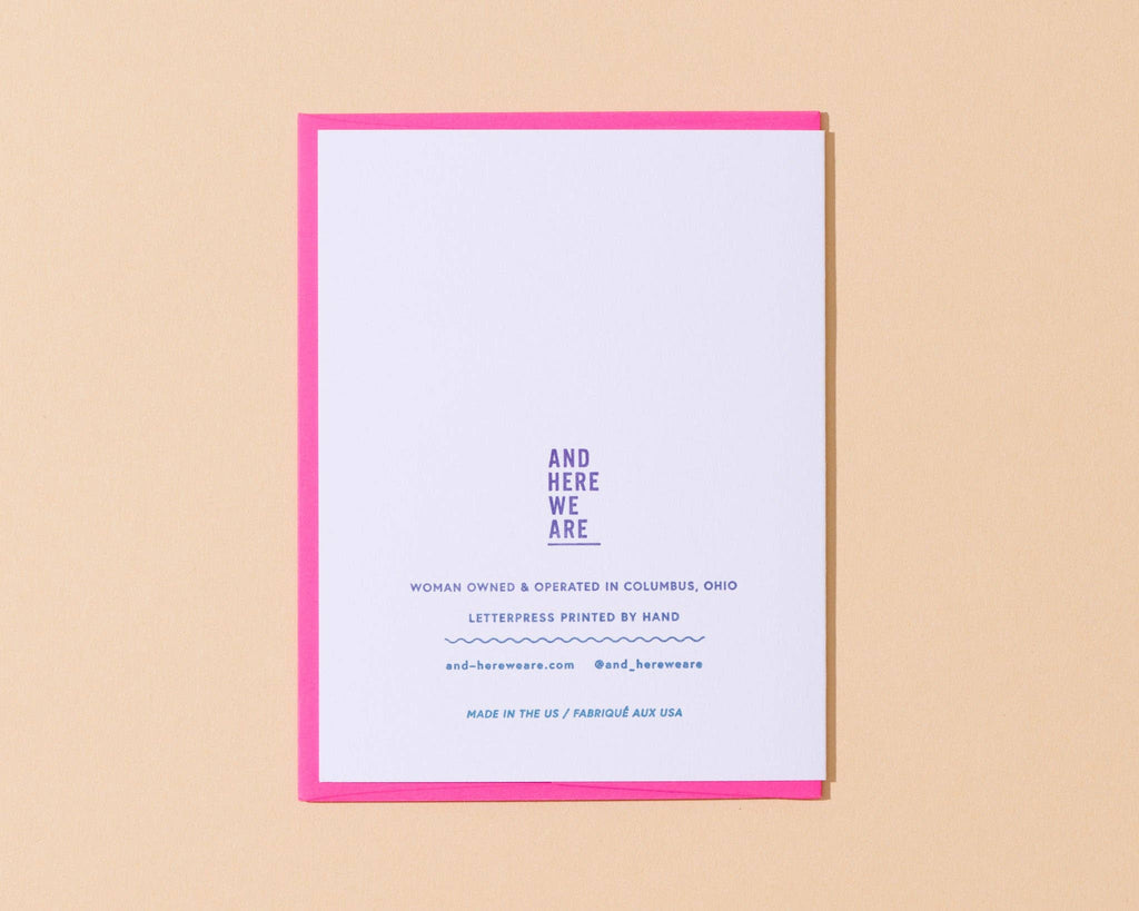 Merry Fuckin' Christmas Letterpress Greeting Card