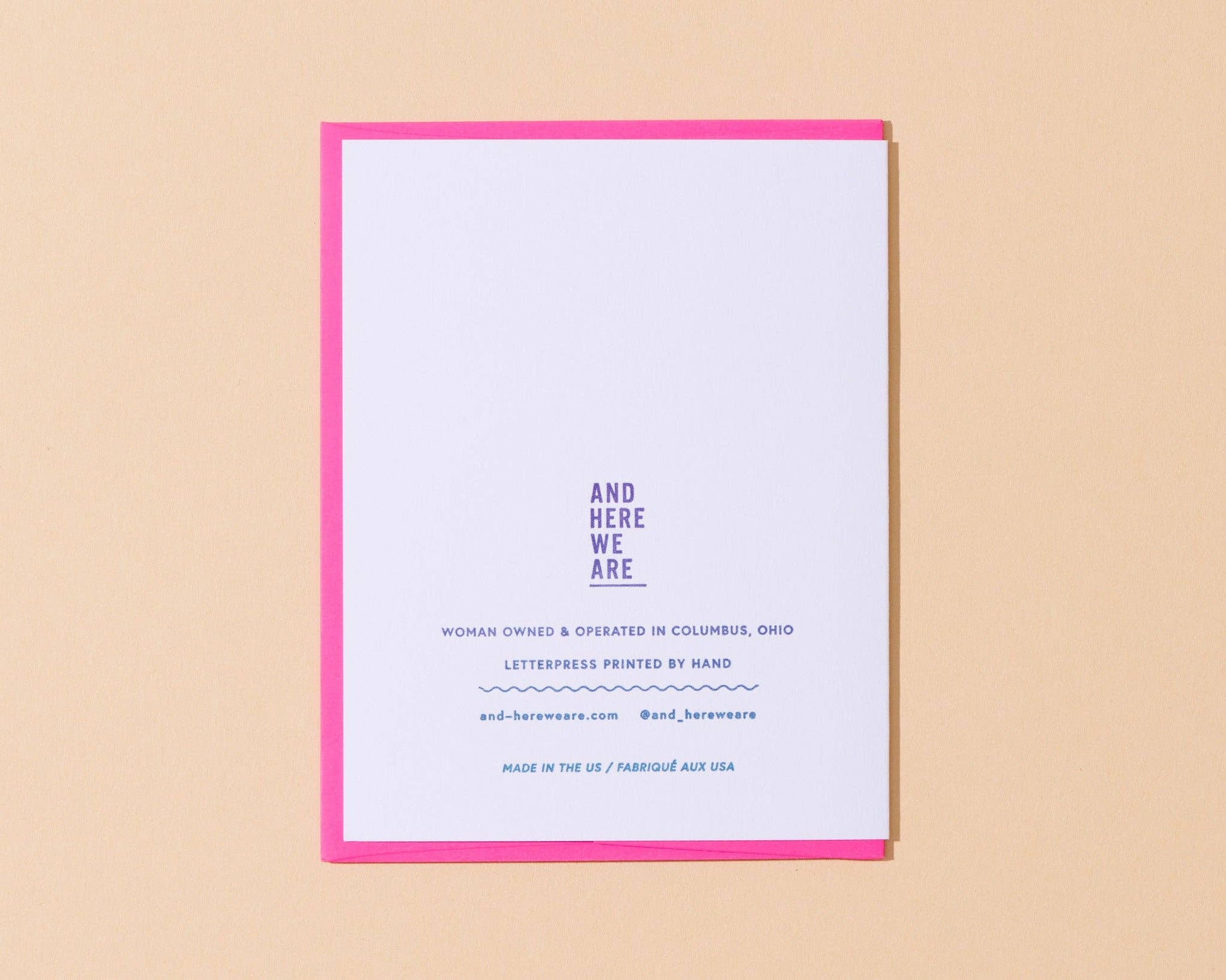 Merry Fuckin' Christmas Letterpress Greeting Card