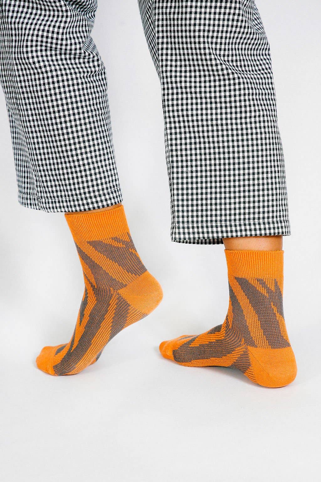 Zebra Knit Ankle Sock
