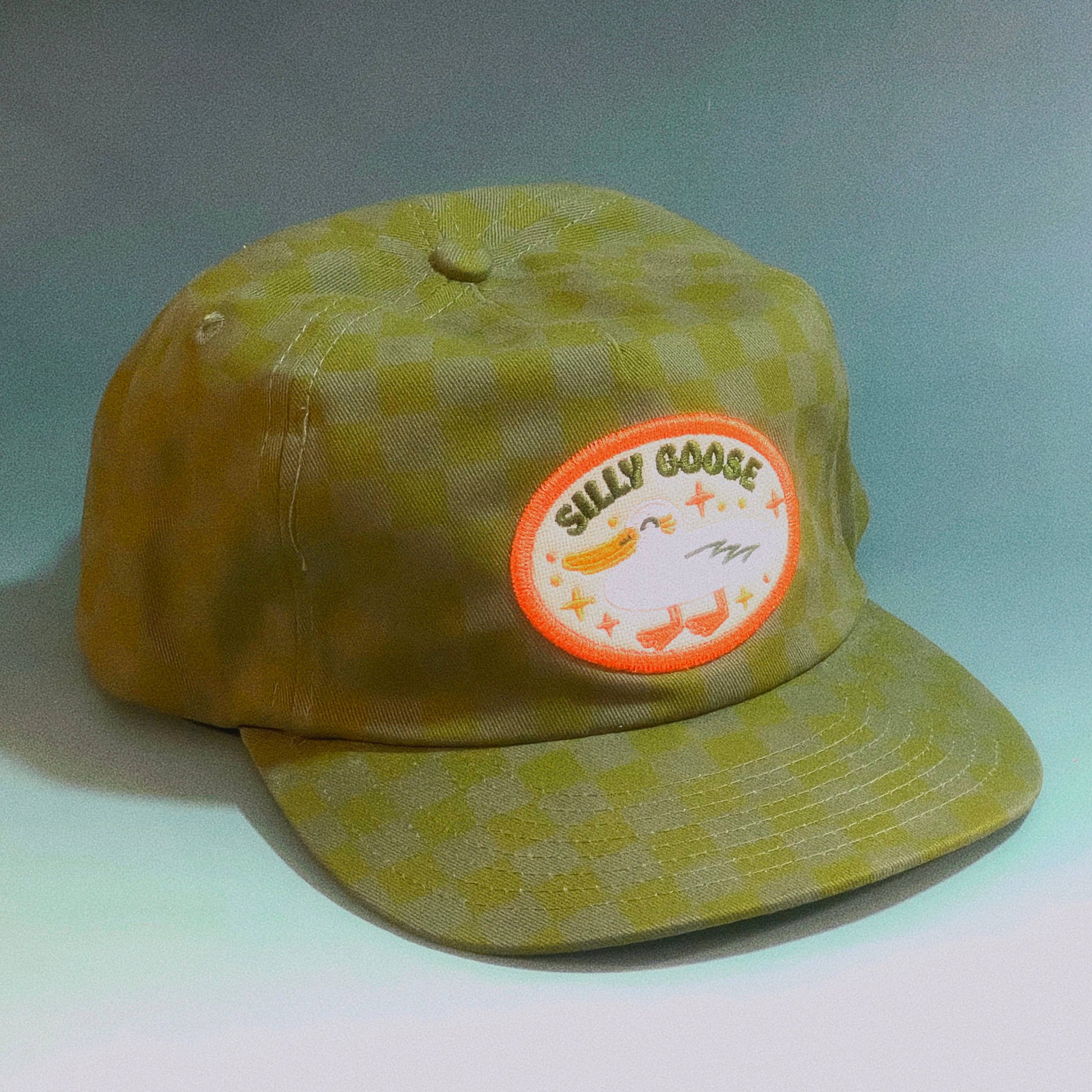 Silly Goose 5-Panel Checkered Hat