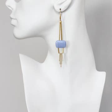 Lavender Geometric Earrings