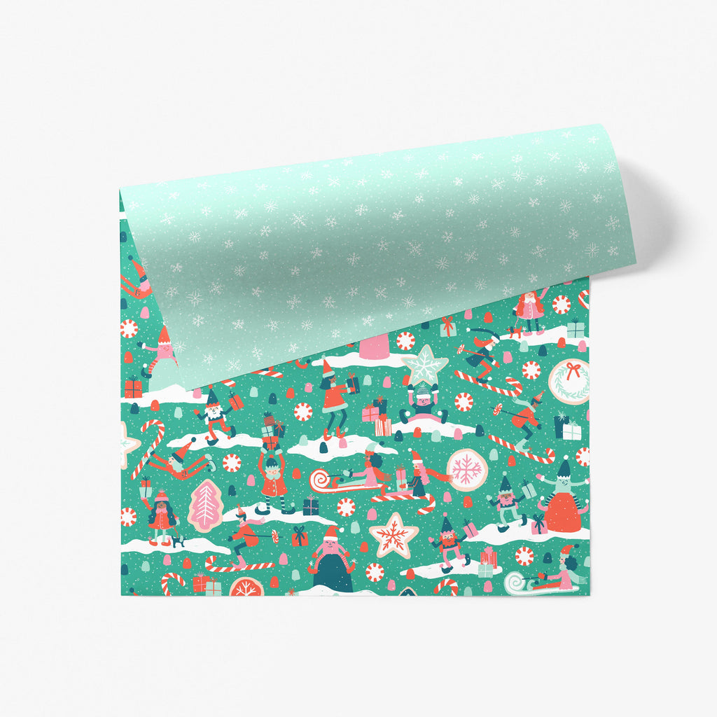 Candy Cane Lane Gift Wrap