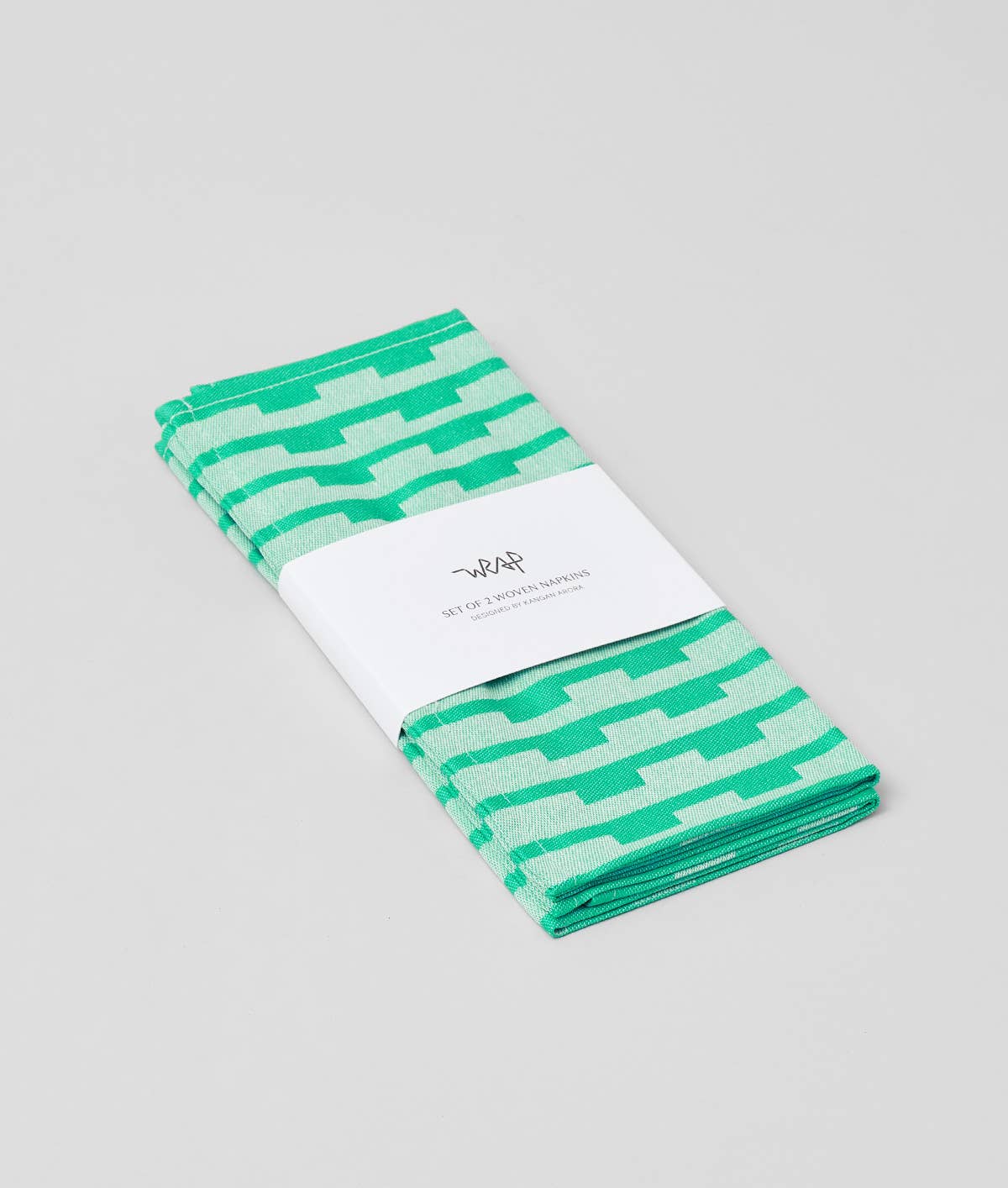 Stripes Turquoise/Natural Napkin Set