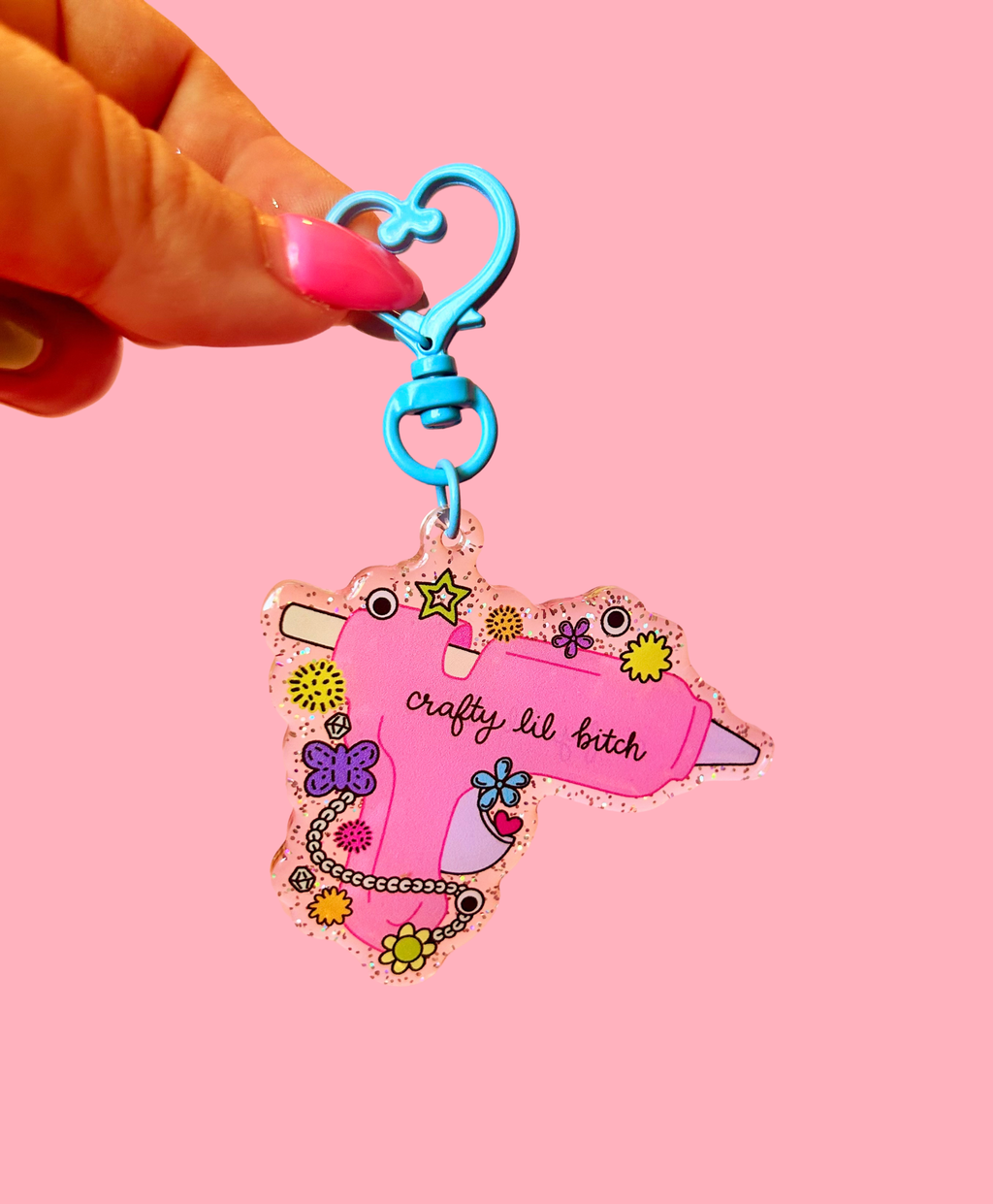 Crafty Lil B*tch Keychain