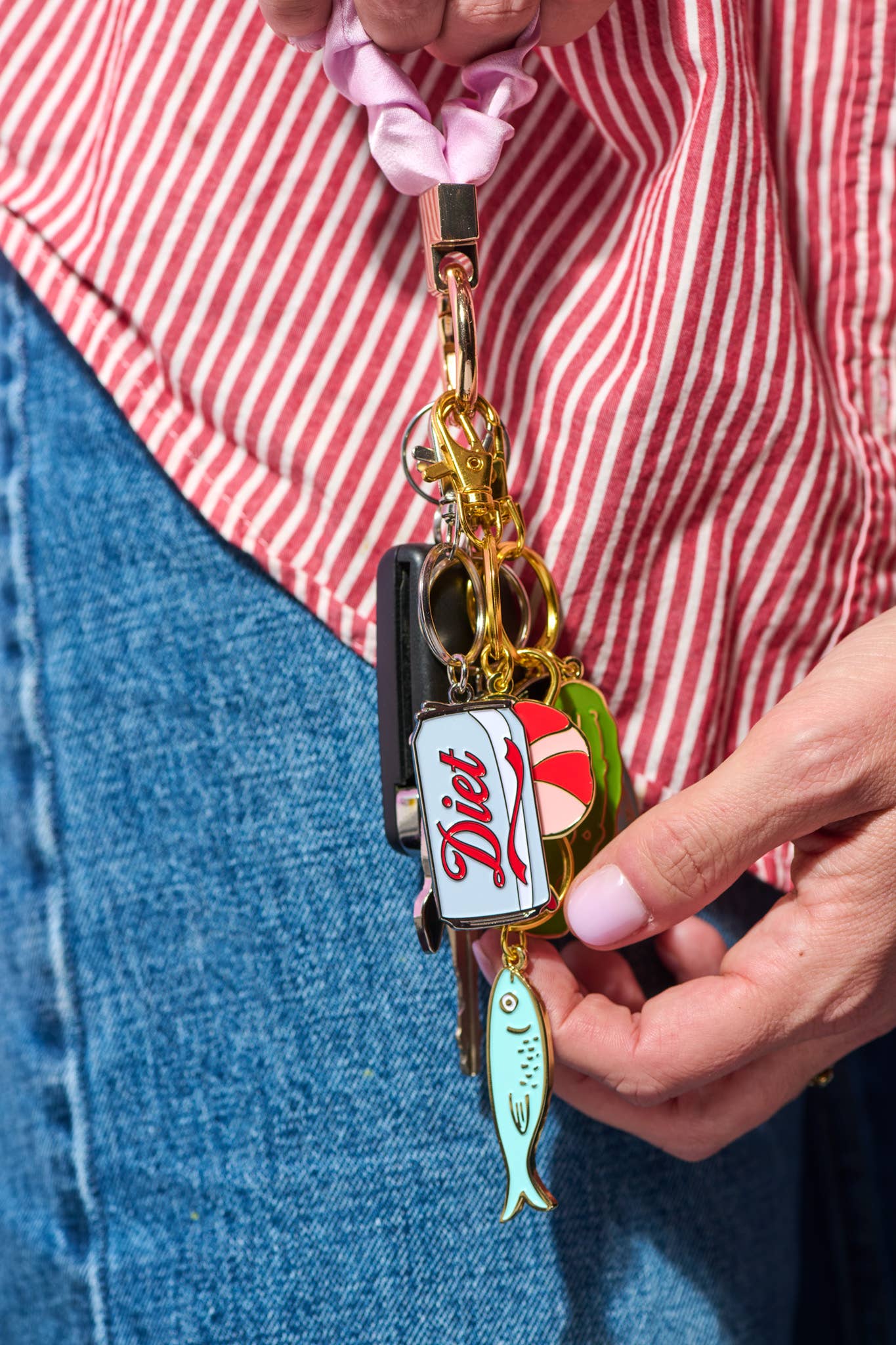 Diet Soda Enamel Keychain & Bag Charm