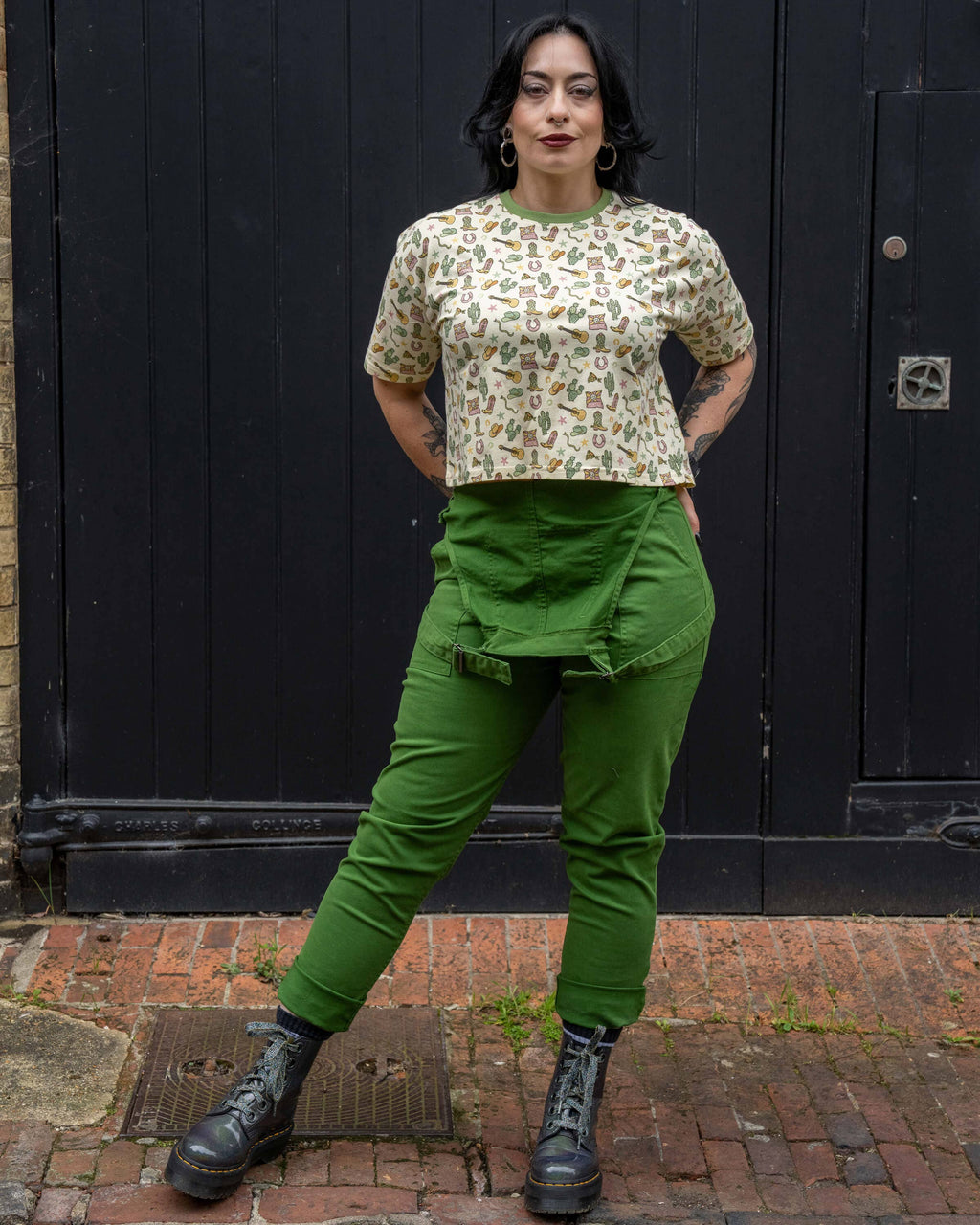 Cowboy Cropped Boxy Tee