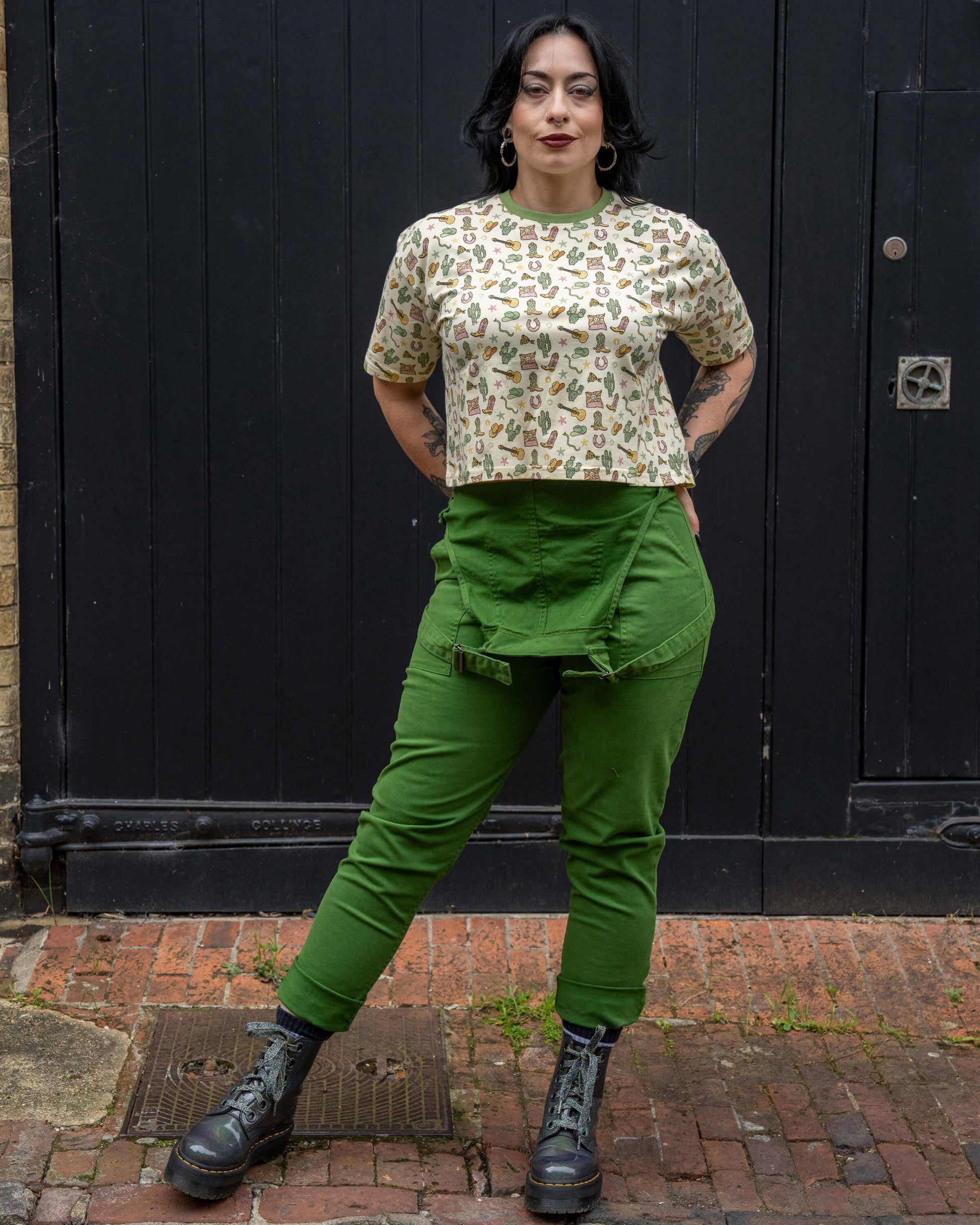 Cowboy Cropped Boxy Tee