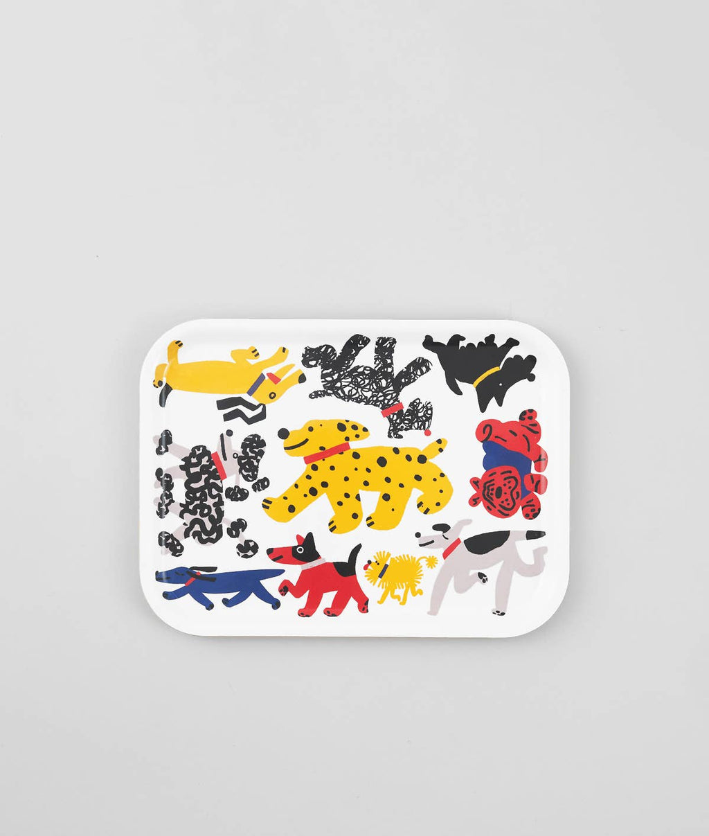 Dogs Small Rectangle Birch Serving Tray