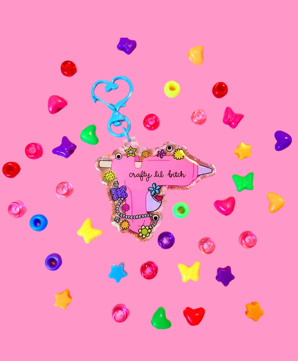 Crafty Lil B*tch Keychain