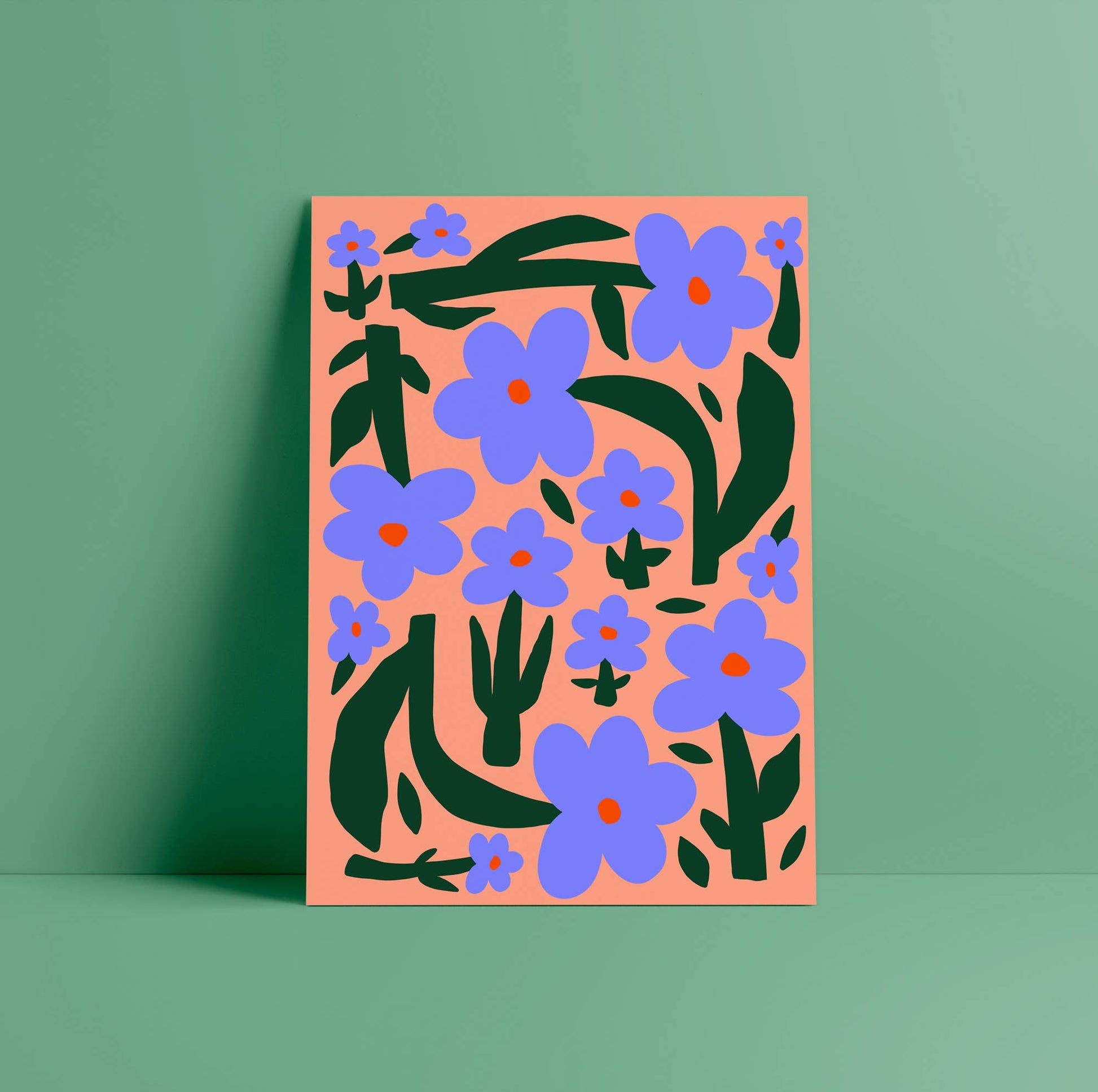 The Flowers - Coral Print