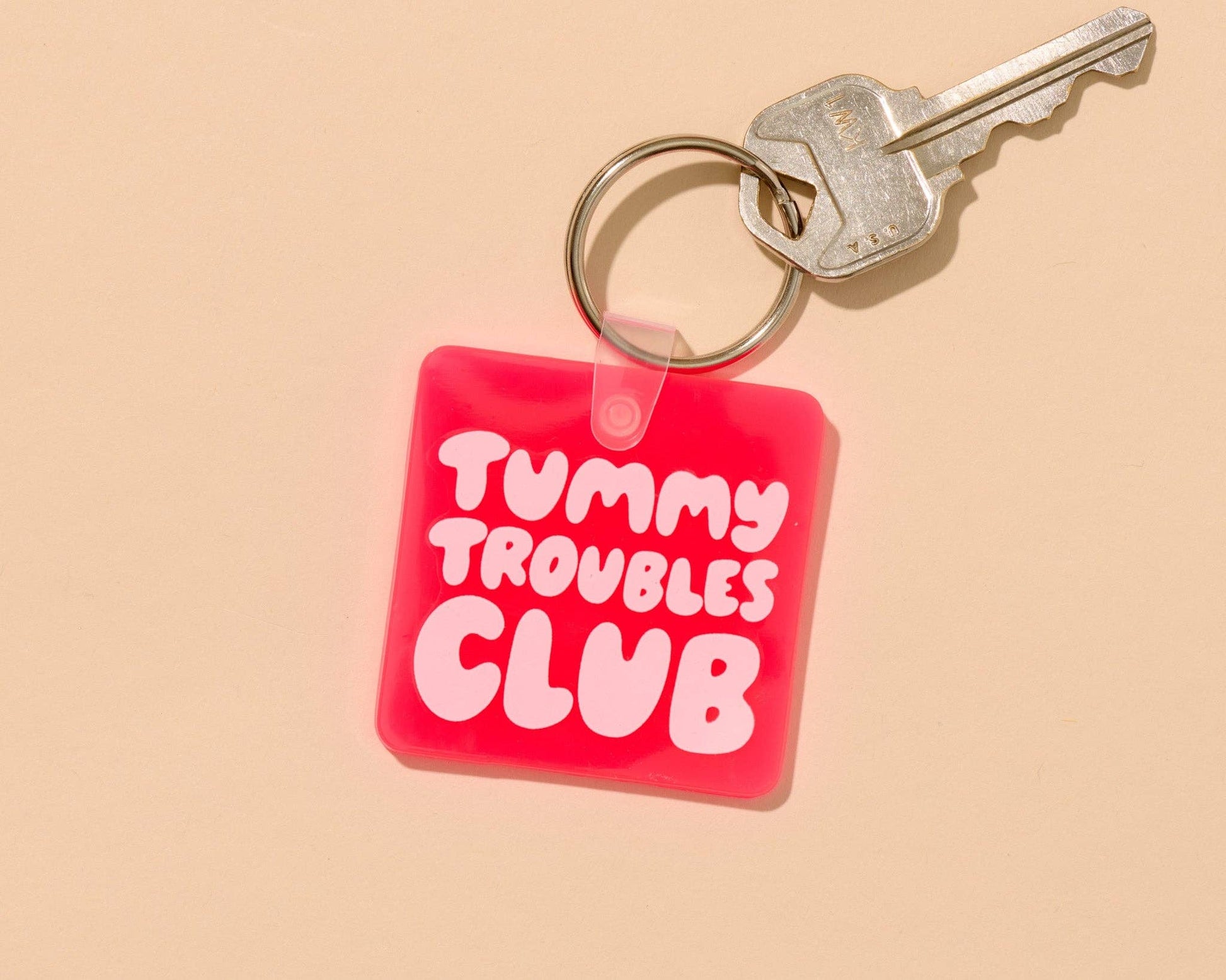 Tummy Troubles Club Keychain