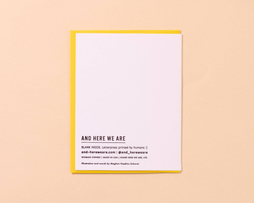 Honk Bday Goose Letterpress Greeting Card