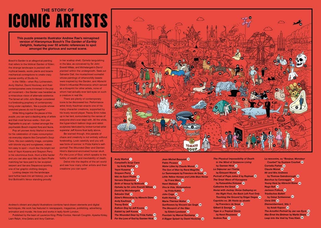 The Story of Iconic Artists: 500 Piece Puzzle