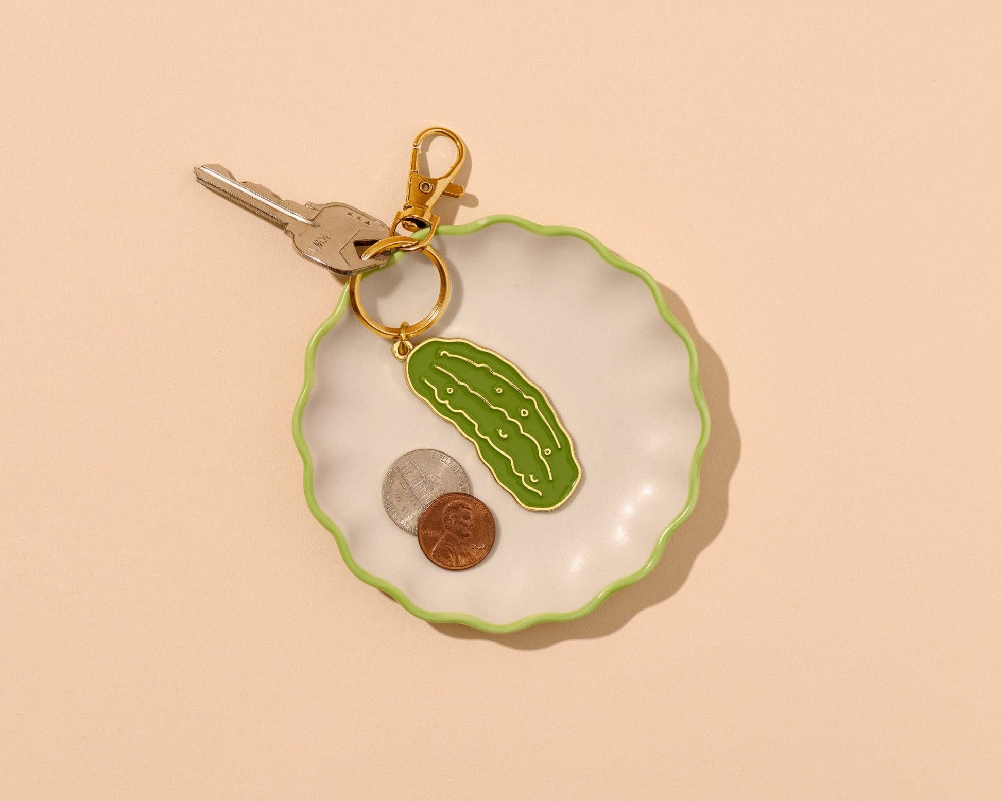 Pickle Enamel Keychain & Bag Charm