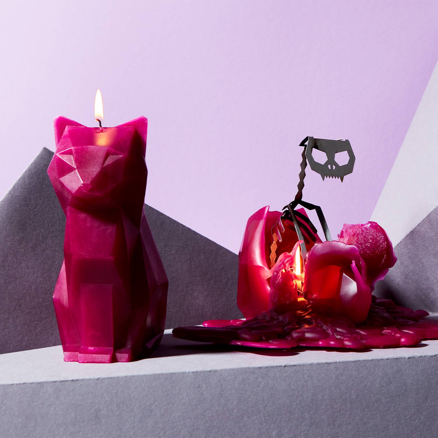 PyroPet Kisa Cat Skeleton Candle