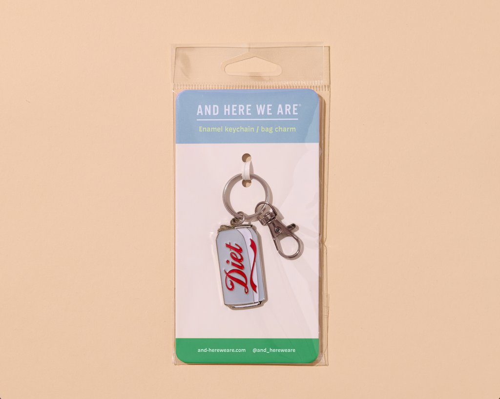 Diet Soda Enamel Keychain & Bag Charm