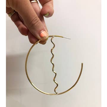 Brianna Hoops Earrings