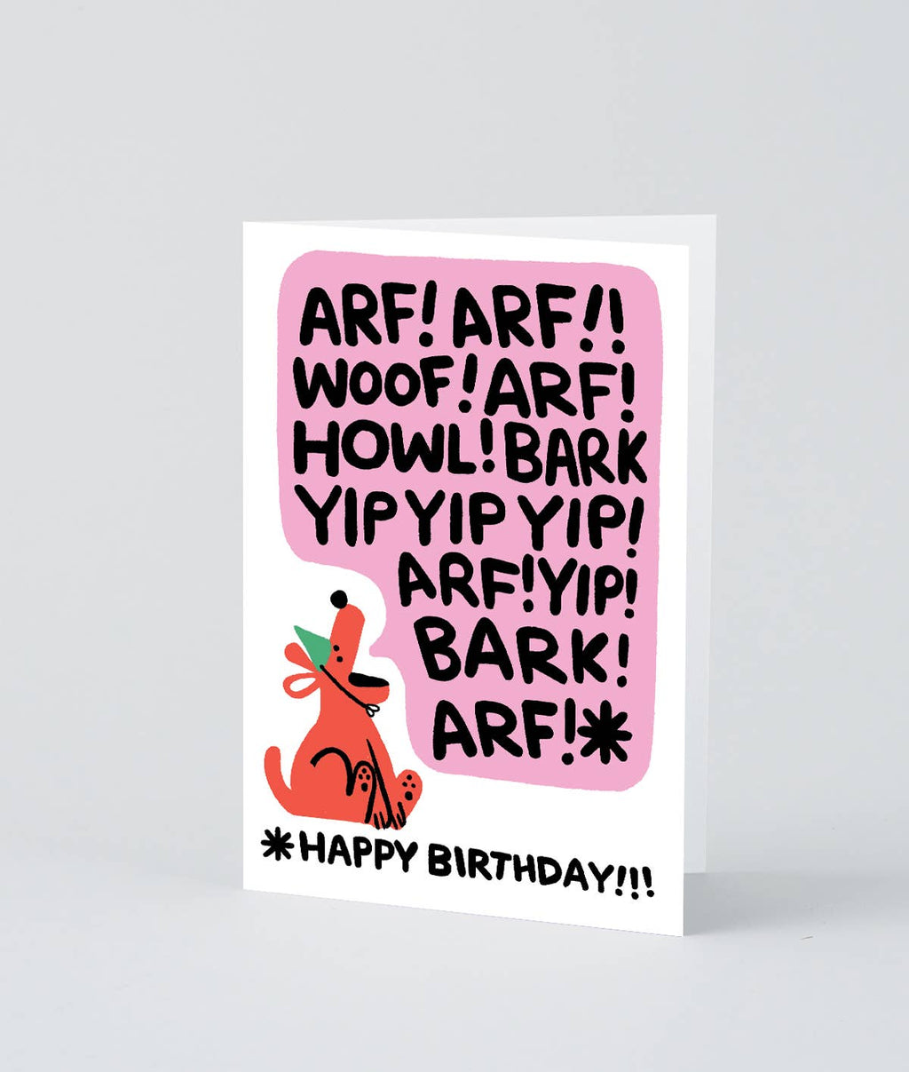 ‘Birthday Bark’ Greetings Card