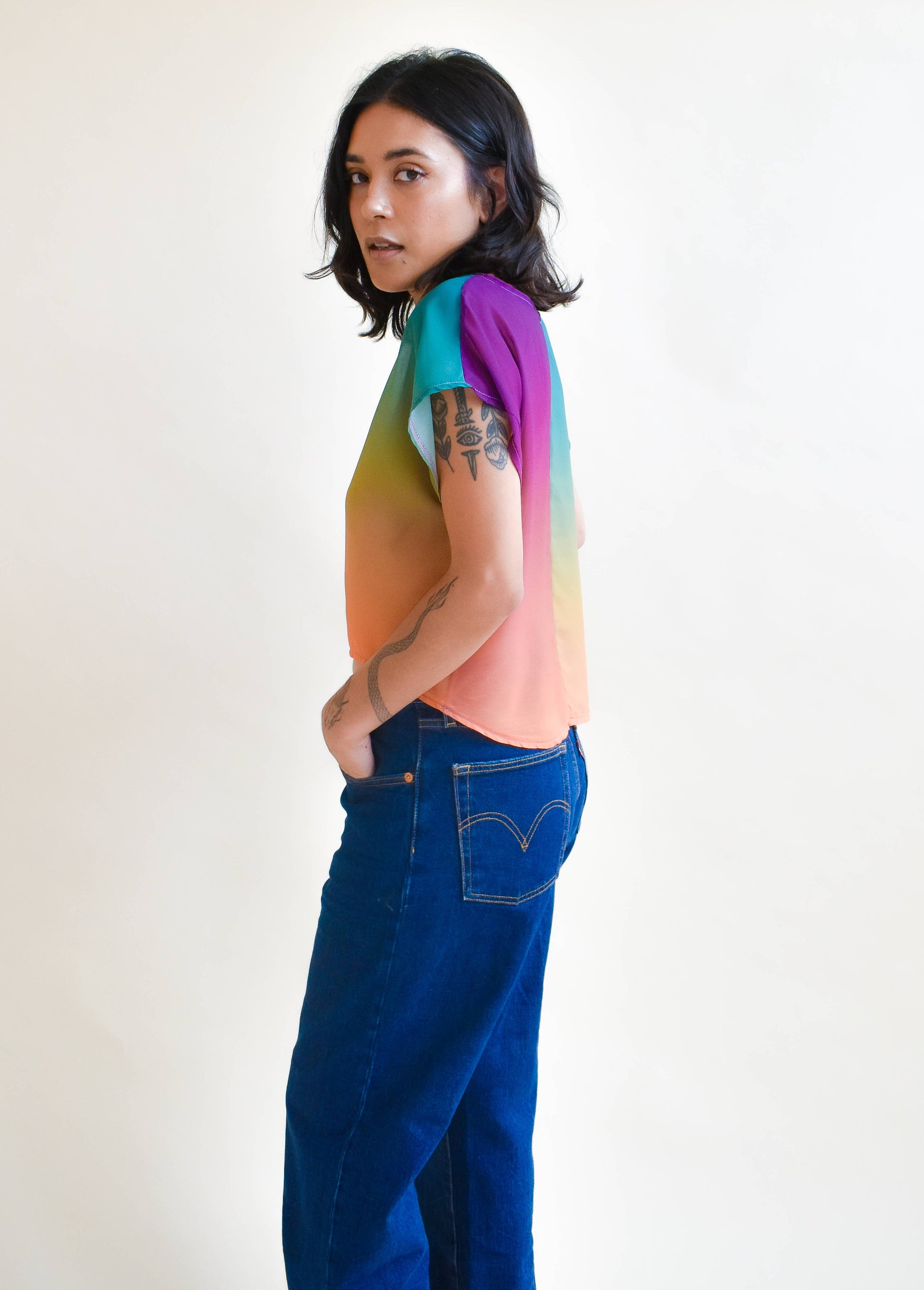 OOAK Fox Crop Top