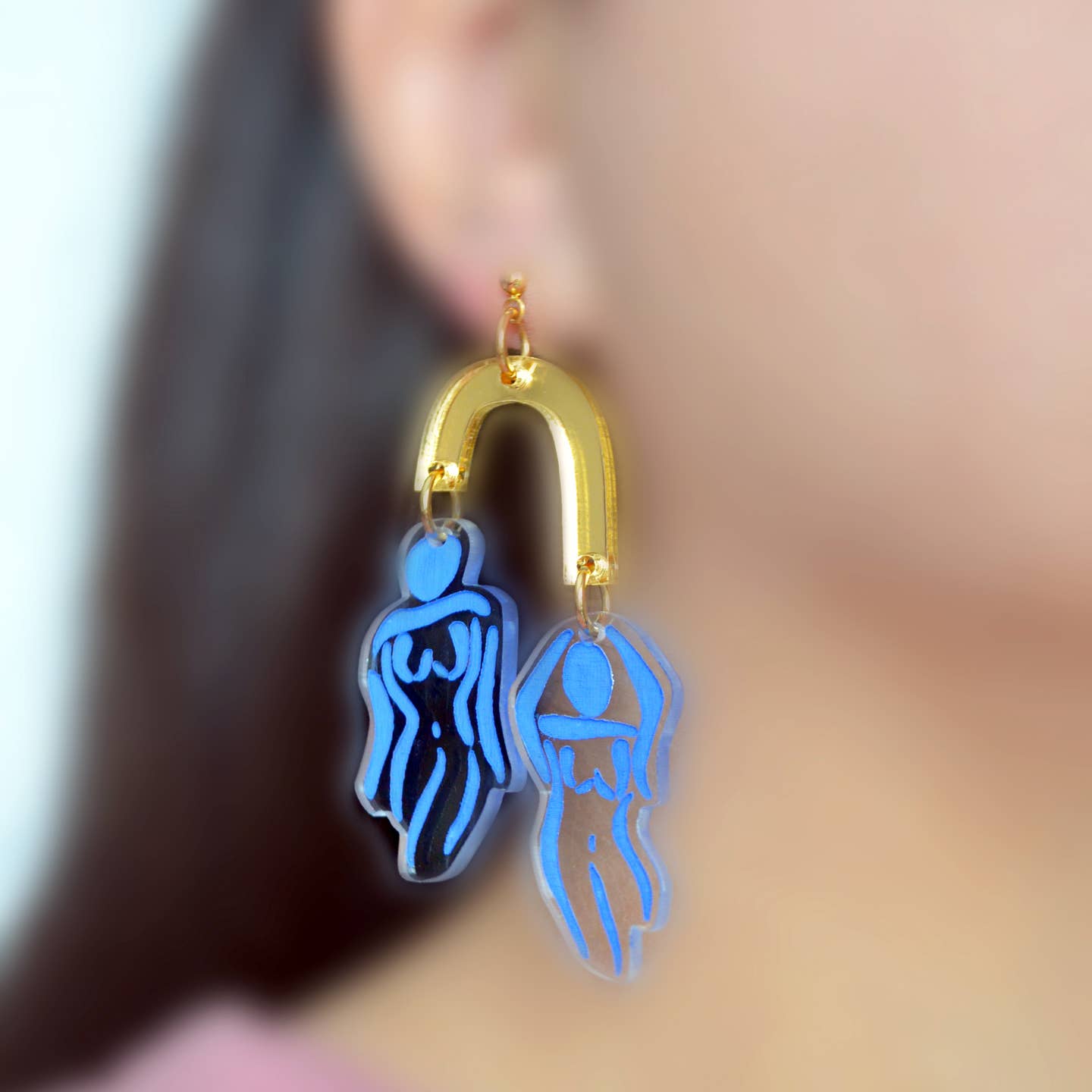 Abstract Lady Arch Earrings
