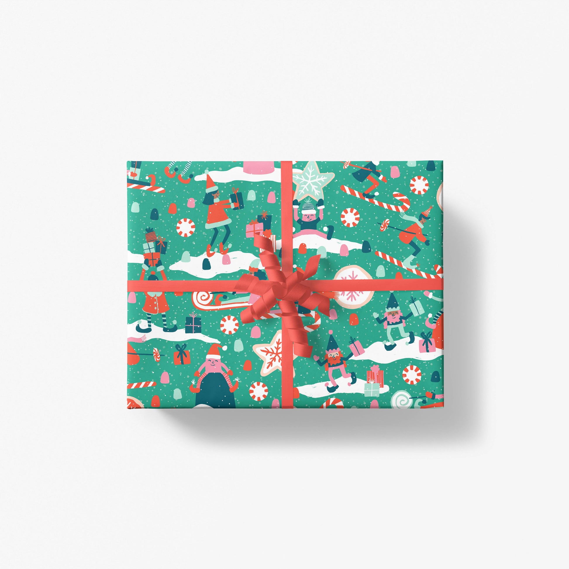 Candy Cane Lane Gift Wrap