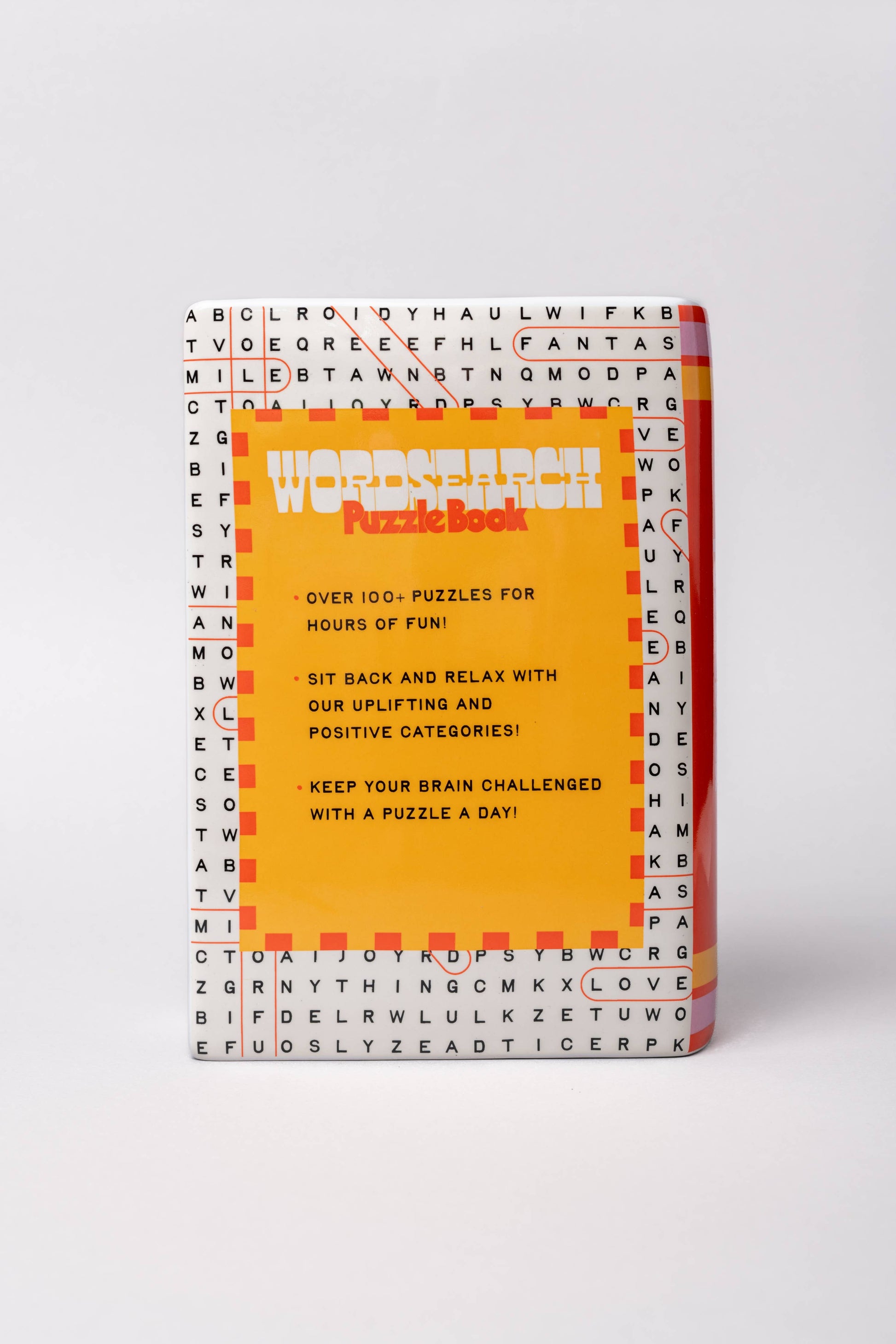 Word Search Book Vase