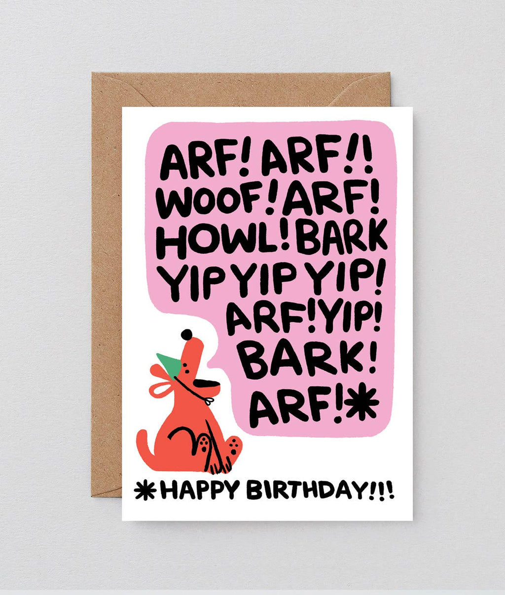 ‘Birthday Bark’ Greetings Card