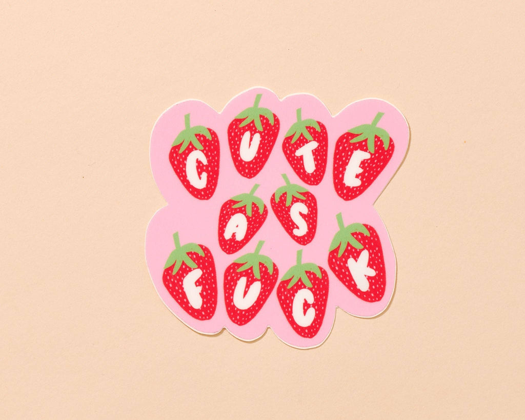 Cute as F*ck Vinyl Sticker