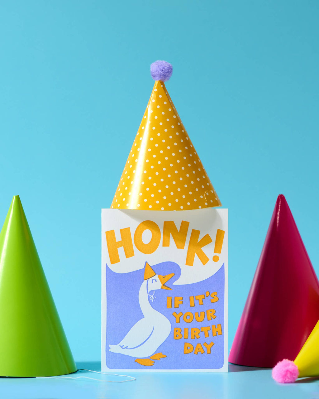 Honk Bday Goose Letterpress Greeting Card