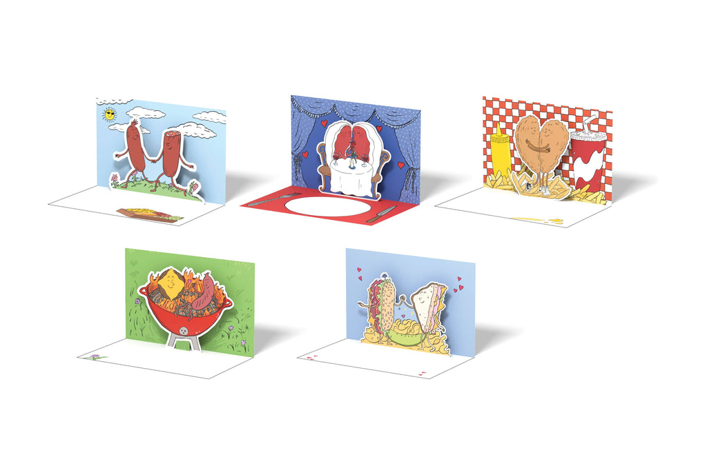 Meat Cute Pop-Up Notecards Set