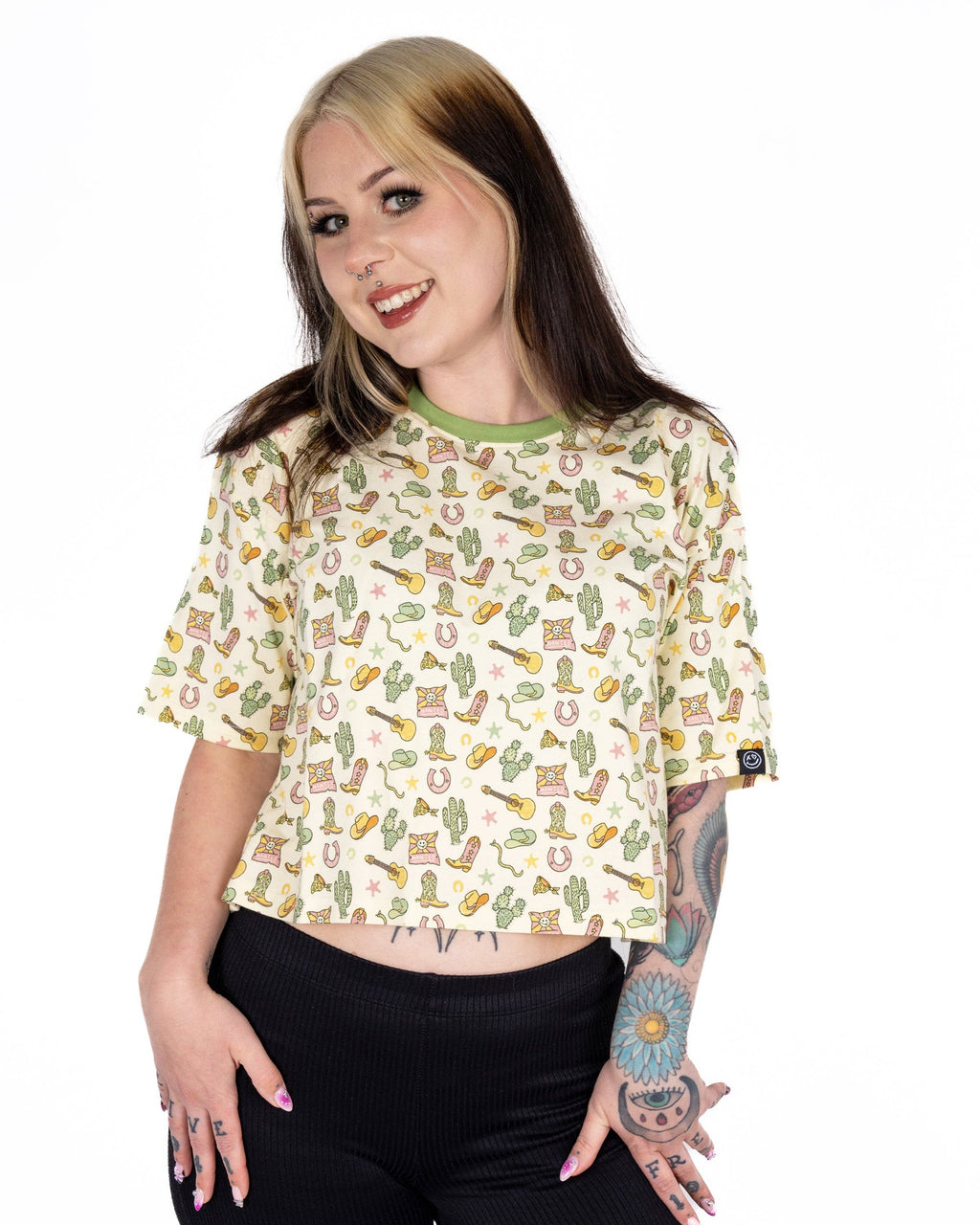 Cowboy Cropped Boxy Tee