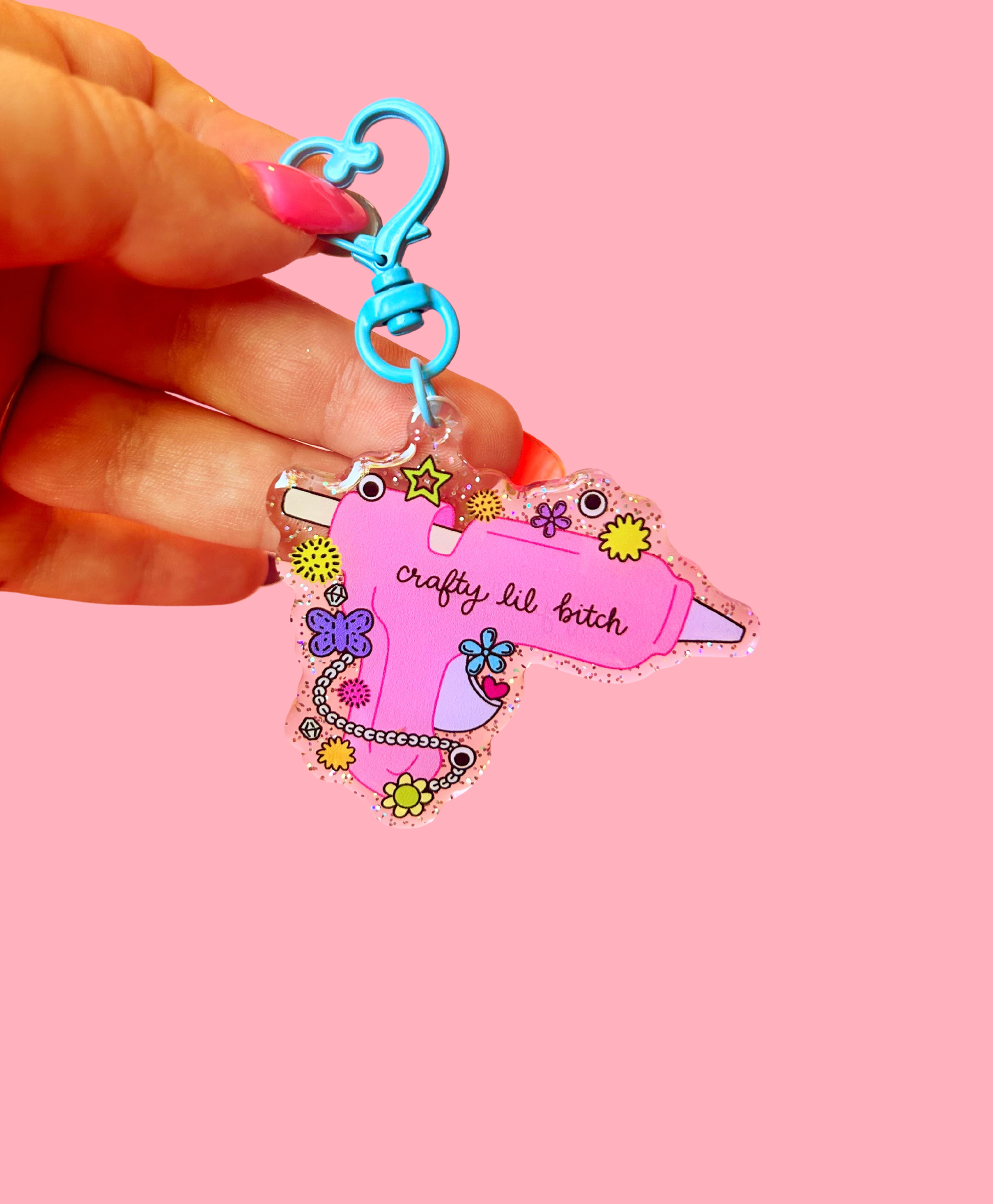 Crafty Lil B*tch Keychain