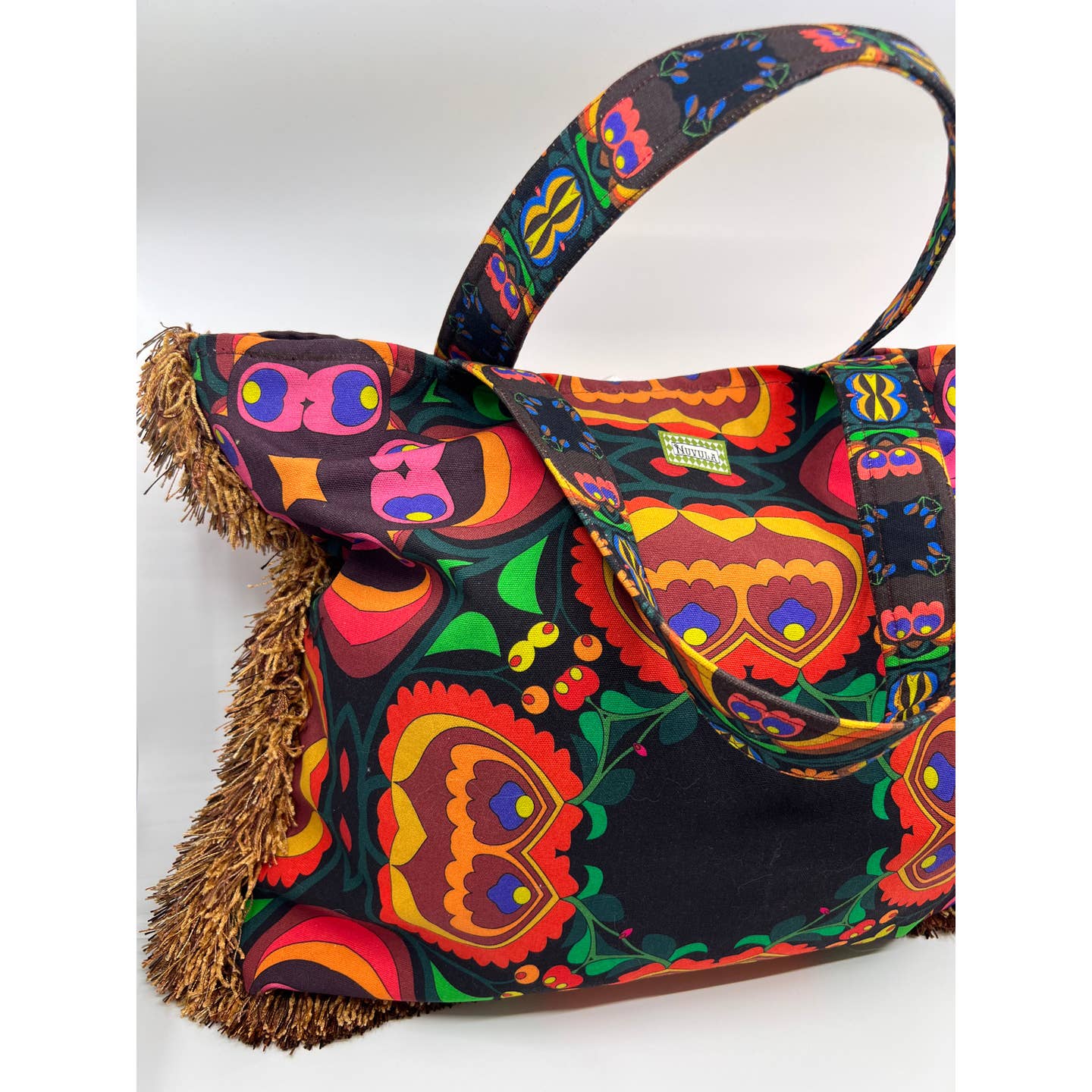 Psychedelic Cotton Canvas Tote