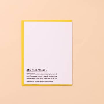 Peel Better Banana Letterpress Card