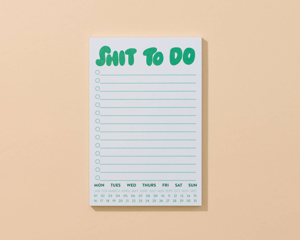 Shit To Do Notepad