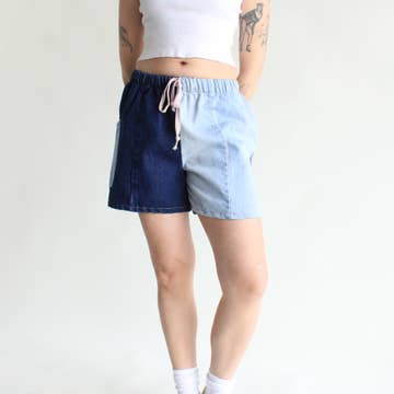 RCYCLD Eco-Denim Pieced Shorts