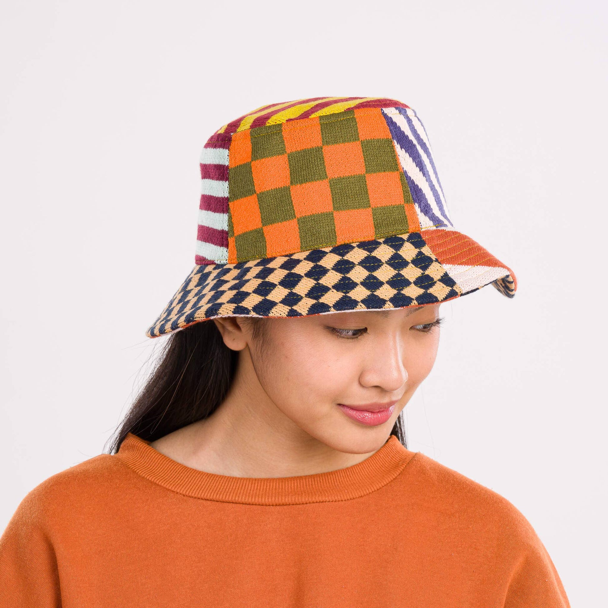 Pattern Patch Bucket Hat